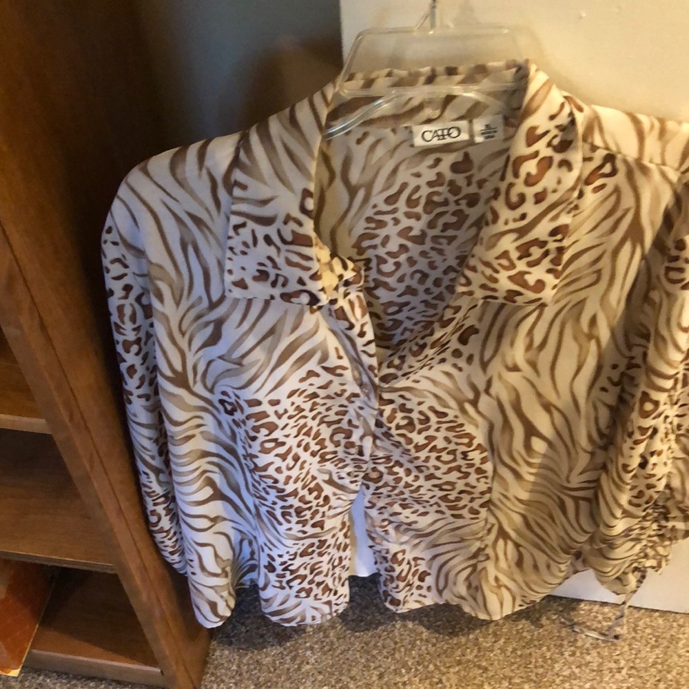 Tiger blouse with tank top